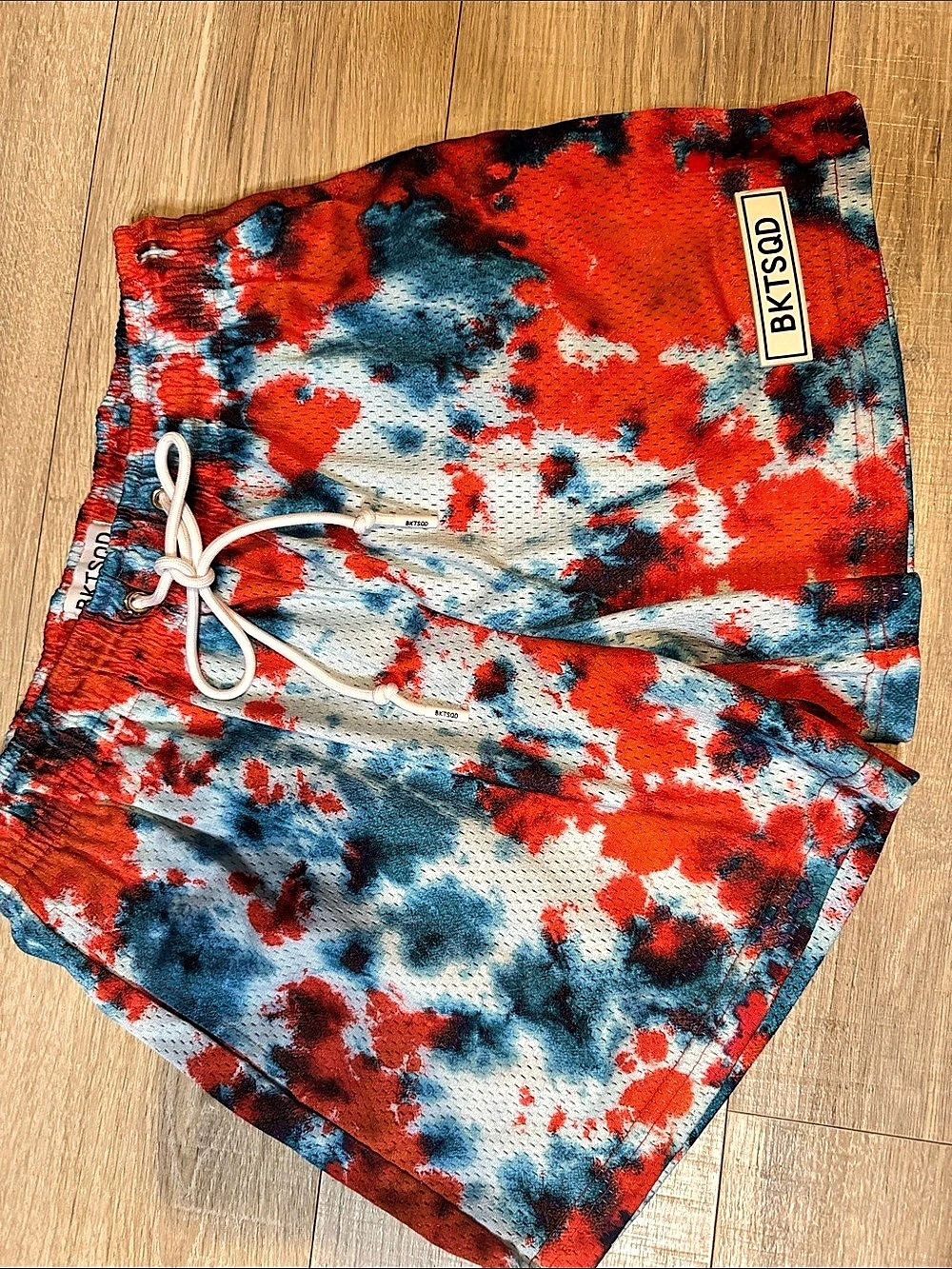 BKTSQD Abstract shorts Red & Blue Medium Like New